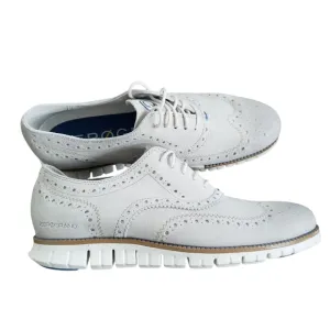 Cole Haan Zero Grand Grey Wingtip Leather Dress Shoes 10