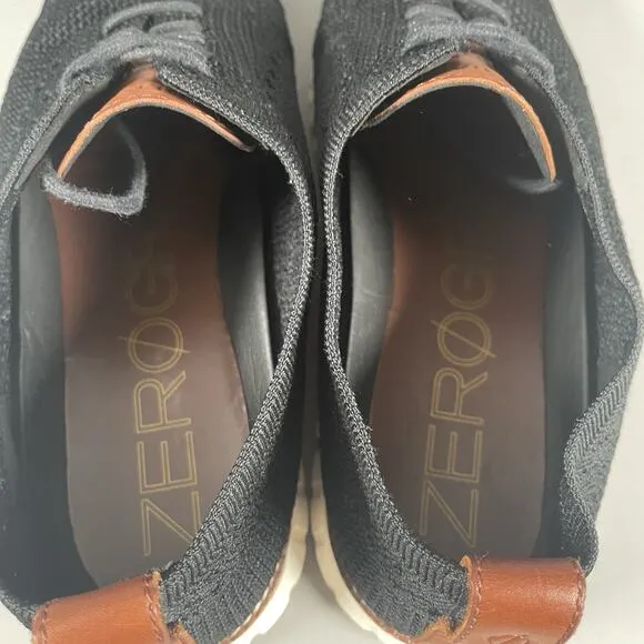 Cole Haan ZeroGrand Men’s 11 M Black Wingtip Oxford Casual Dress Shoe Stitchlite