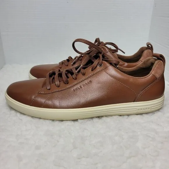 Cole Haan Grand   Crosscourt Men's Size 10.5 Brown Leather Sneakers Shoes