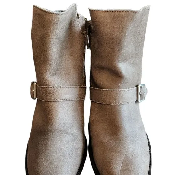 Cole Haan Taupe Suede Ankle Boots Size 8