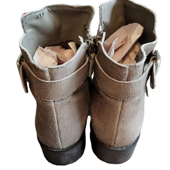 Cole Haan Taupe Suede Ankle Boots Size 8