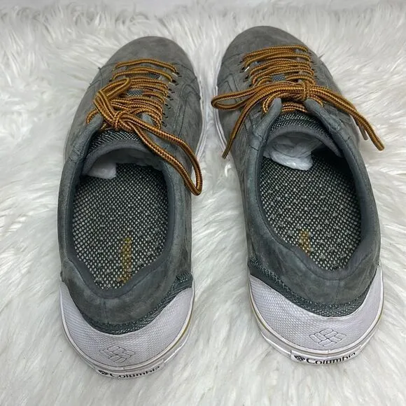 Columbia Vulc N Vent Camp 4 Grey Suede Casual Shoes Sz 10