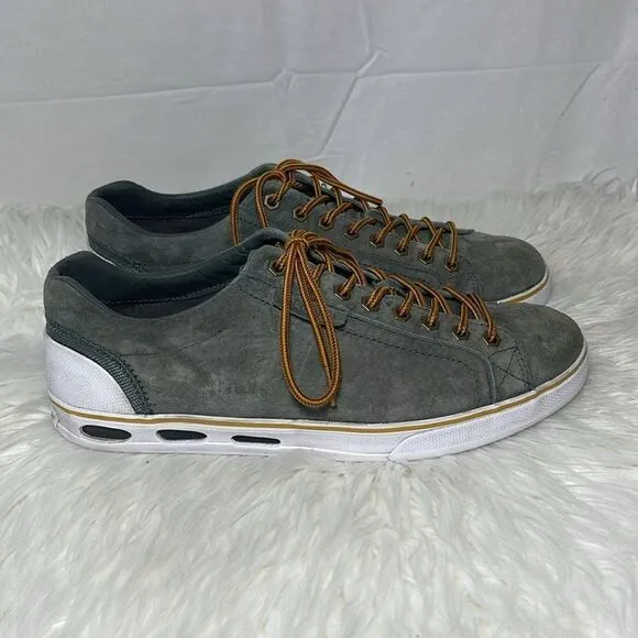 Columbia Vulc N Vent Camp 4 Grey Suede Casual Shoes Sz 10