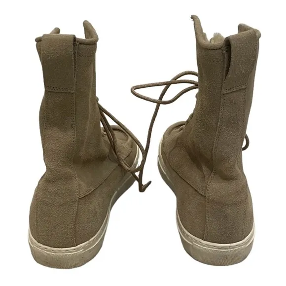 Common Projects Shearling Lace Up Boots