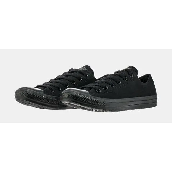 Converse All Black CHUCK TAYLOR All Star Low OX Canvas Shoes Mens 9 New In Box