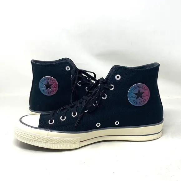 Converse Chuck 70 High Women's Casual Shoes Black Gray Canvas Sneakers A02758C