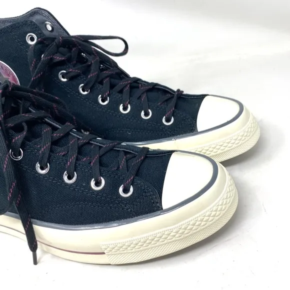 Converse Chuck 70 High Women's Casual Shoes Black Gray Canvas Sneakers A02758C