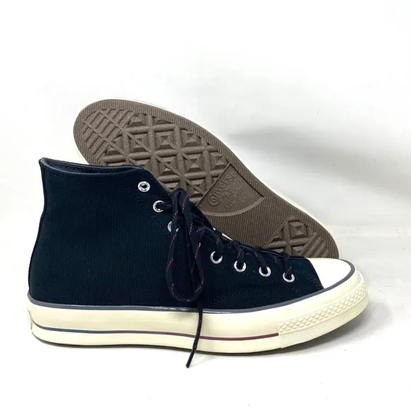 Converse Chuck 70 High Women's Casual Shoes Black Gray Canvas Sneakers A02758C