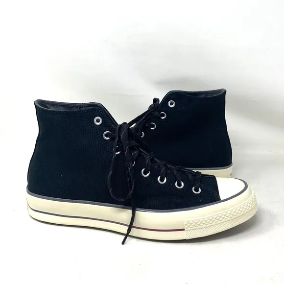 Converse Chuck 70 High Women's Casual Shoes Black Gray Canvas Sneakers A02758C