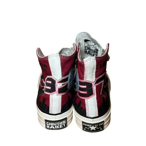 Converse Chuck 70 High x Chinatown Market Bulls Championship Shoe Mens 7 Women 9