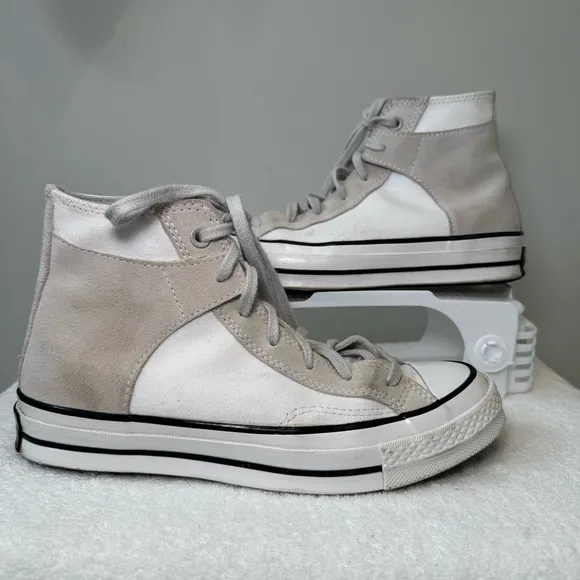 Converse Chuck 70 unisex High White Mouse Shoes Casual Suede Canvas Men 6 Wo 8