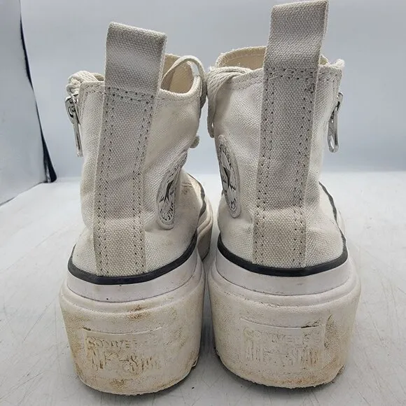 Converse Chuck Taylor All Star Lugged Lift Hi Kids 13 White Sneaker Shoes Casual
