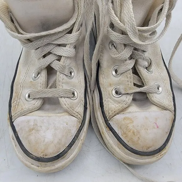 Converse Chuck Taylor All Star Lugged Lift Hi Kids 13 White Sneaker Shoes Casual