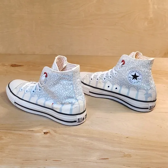 Converse Chuck Taylor All Star White Blue Canvas Sneakers
