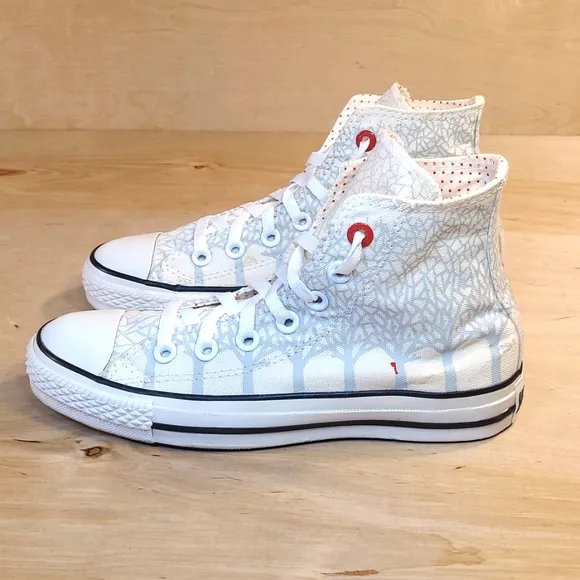 Converse Chuck Taylor All Star White Blue Canvas Sneakers