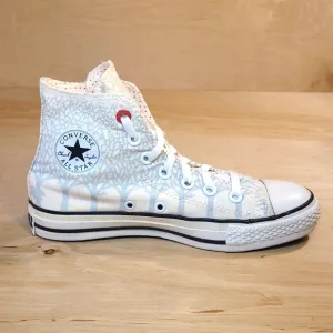 Converse Chuck Taylor All Star White Blue Canvas Sneakers
