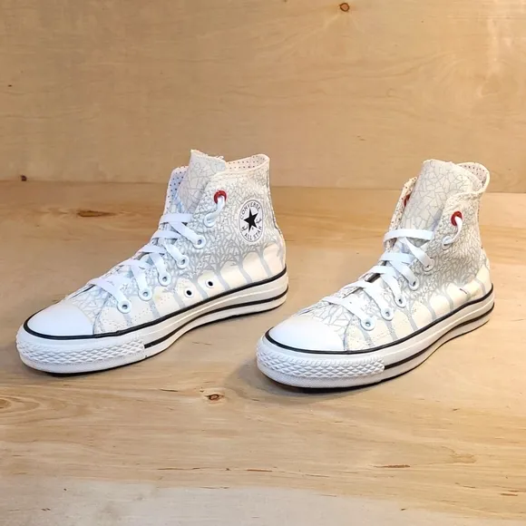 Converse Chuck Taylor All Star White Blue Canvas Sneakers
