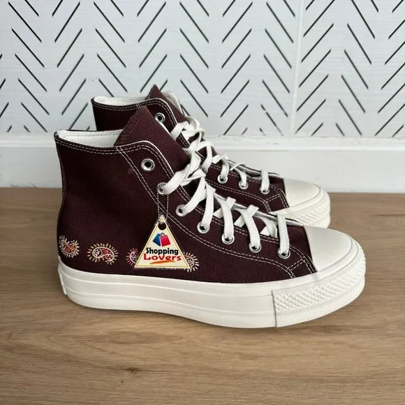 ⭐Converse Chuck Taylor Lift Platform Crafted Evolution 6 Women's Shoes A08174C