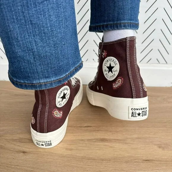 ⭐Converse Chuck Taylor Lift Platform Crafted Evolution 6 Women's Shoes A08174C