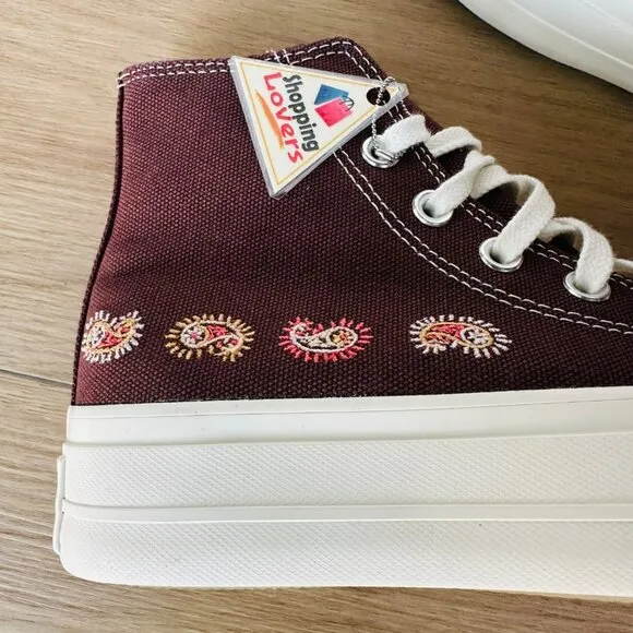 ⭐Converse Chuck Taylor Lift Platform Crafted Evolution 6 Women's Shoes A08174C