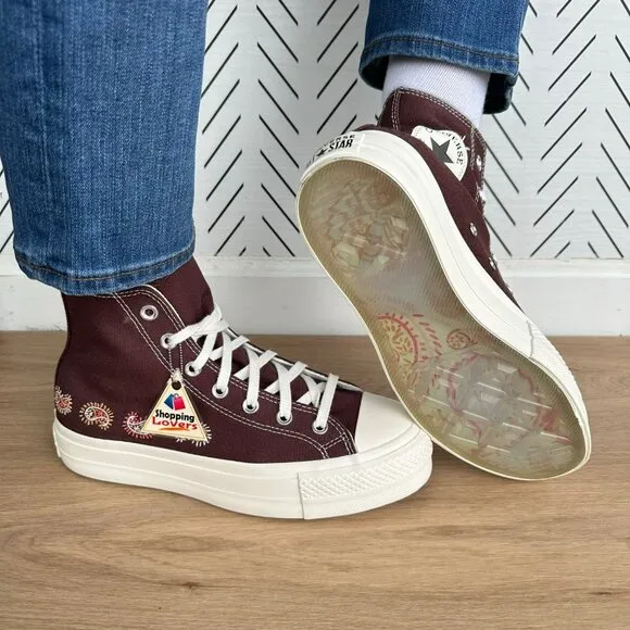 ⭐Converse Chuck Taylor Lift Platform Crafted Evolution 6 Women's Shoes A08174C