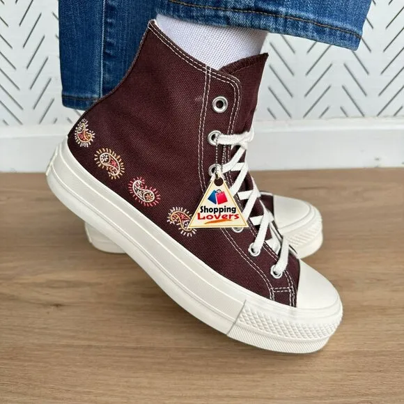 ⭐Converse Chuck Taylor Lift Platform Crafted Evolution 6 Women's Shoes A08174C