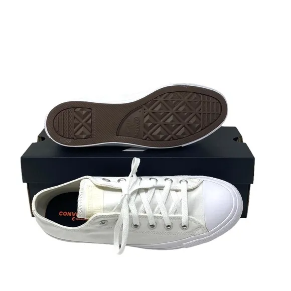 Converse Chuck Taylor Low Top Shoes Skate Canvas White Women's Casual A02175C-WW