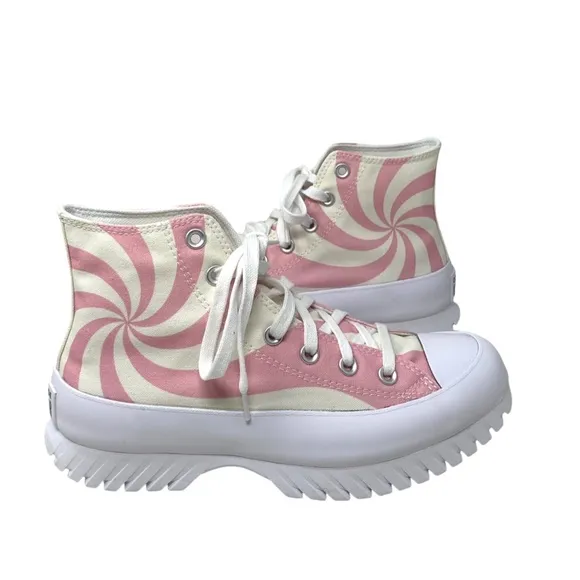Converse Chuck Taylor Lugged 2.0 Shoes Pink Candy High Top Canvas Women A10020C