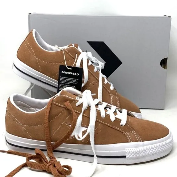 Converse Cons One Star Pro Ox Shoes Men Size Sneakers Suede Mineral Clay A03291C