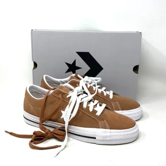 Converse Cons One Star Pro Ox Shoes Men Size Sneakers Suede Mineral Clay A03291C