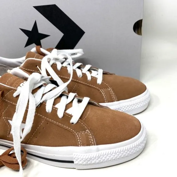 Converse Cons One Star Pro Ox Shoes Men Size Sneakers Suede Mineral Clay A03291C