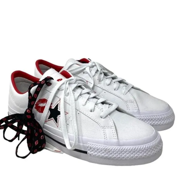Converse CONS One Star Pro Shoes Low Skate Sneakers Men's Canvas White A04606C