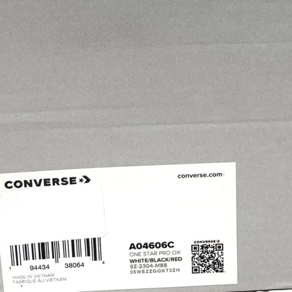 Converse CONS One Star Pro Shoes Low Skate Sneakers Men's Canvas White A04606C