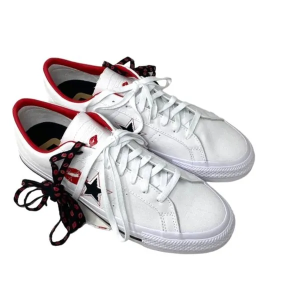 Converse CONS One Star Pro Shoes Low Skate Sneakers Men's Canvas White A04606C