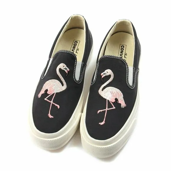 Converse CTAS Deck Star 67 Slip On Flamingo Black Mens Casual Shoes 160488C