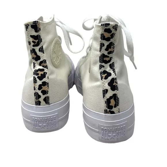 Converse Ctas Lift Platform High Women's Canvas White Shoes Custom 171209C-WWWL