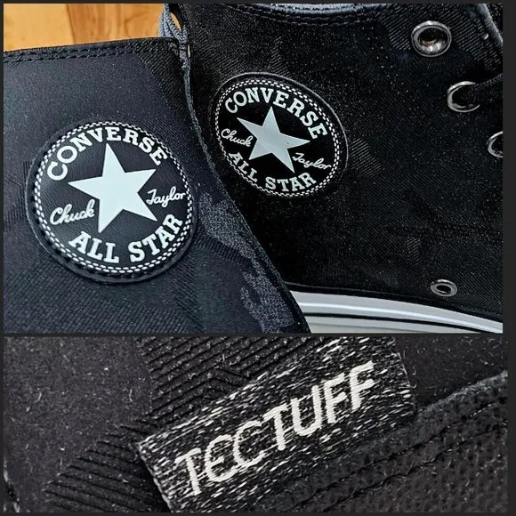 Converse CTAS TecTuff Hi Black Dark Men's Shoes Size 11.5