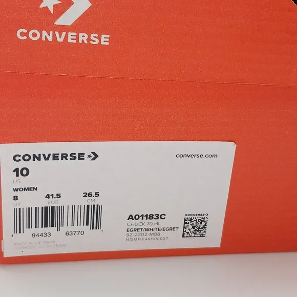 Converse Exclusive Polk-A-Dot Chuck 70  Shoes Size 10 for Women