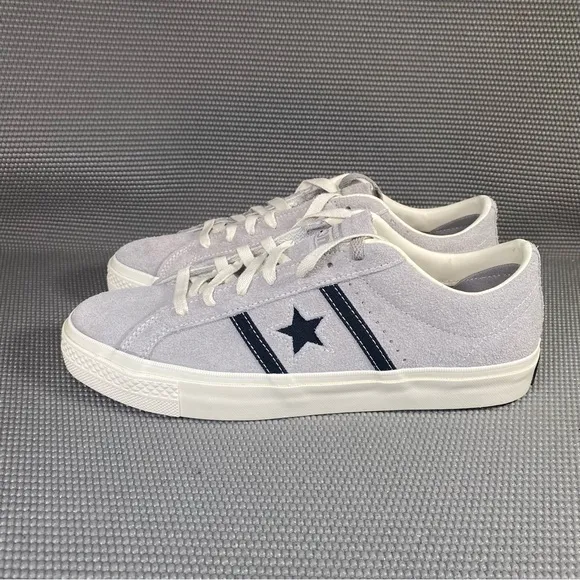 Converse One Star Academy Pro Suede Men’s Shoes Size 10.5 Gray White