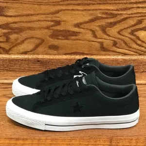 Converse One Star Canvas Ox Black Almost Black Shoes