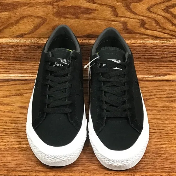 Converse One Star Canvas Ox Black Almost Black Shoes