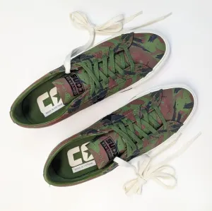 Converse One Star Pro OX Cypress Green Black Egret Camo Canvas Shoes Women's 11