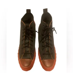 Converse orange and black