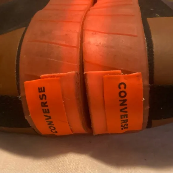 Converse orange and black