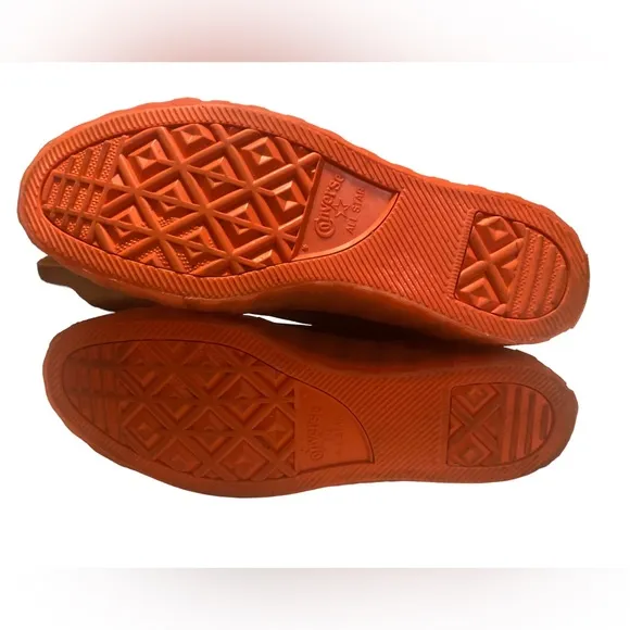 Converse orange and black