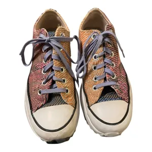 Converse Pink and Yellow Athletic Shoes