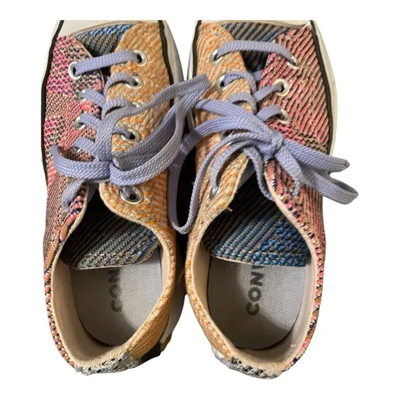 Converse Pink and Yellow Athletic Shoes