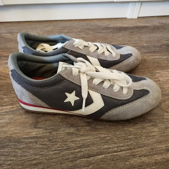 Converse Retro Star Running Shoes mens 6.5 Womens 8  Suede  blue white red