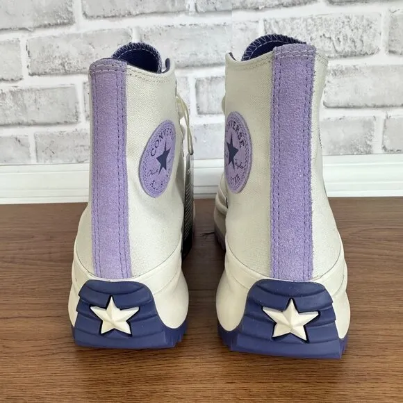 ⭐Converse Run Star Hike Platform Color Pop Sz 7.5 Men Shoes Beige Purple A16188C