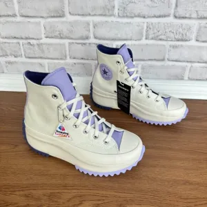 ⭐Converse Run Star Hike Platform Color Pop Sz 7.5 Men Shoes Beige Purple A16188C